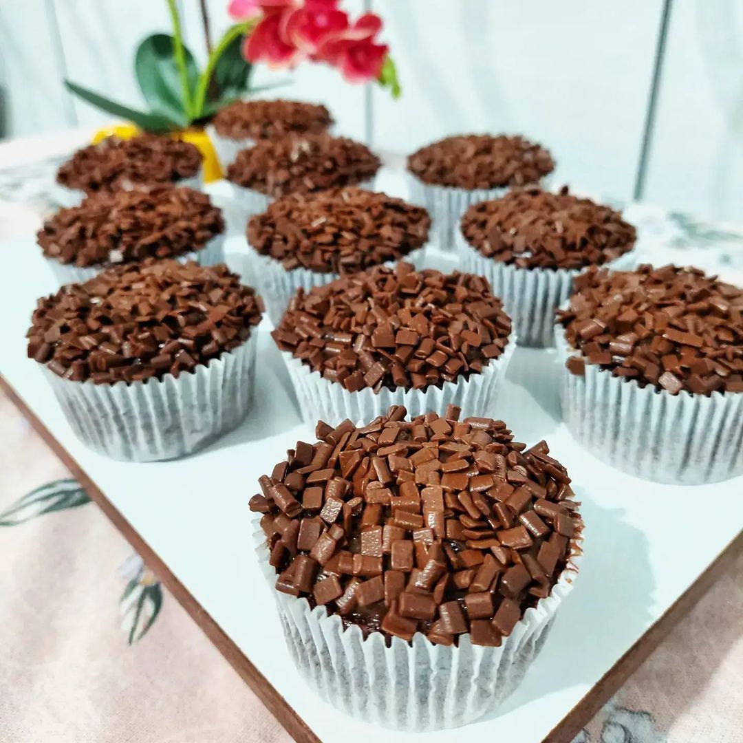 Cupcake De Chocolate Brigadeiro Receiteria