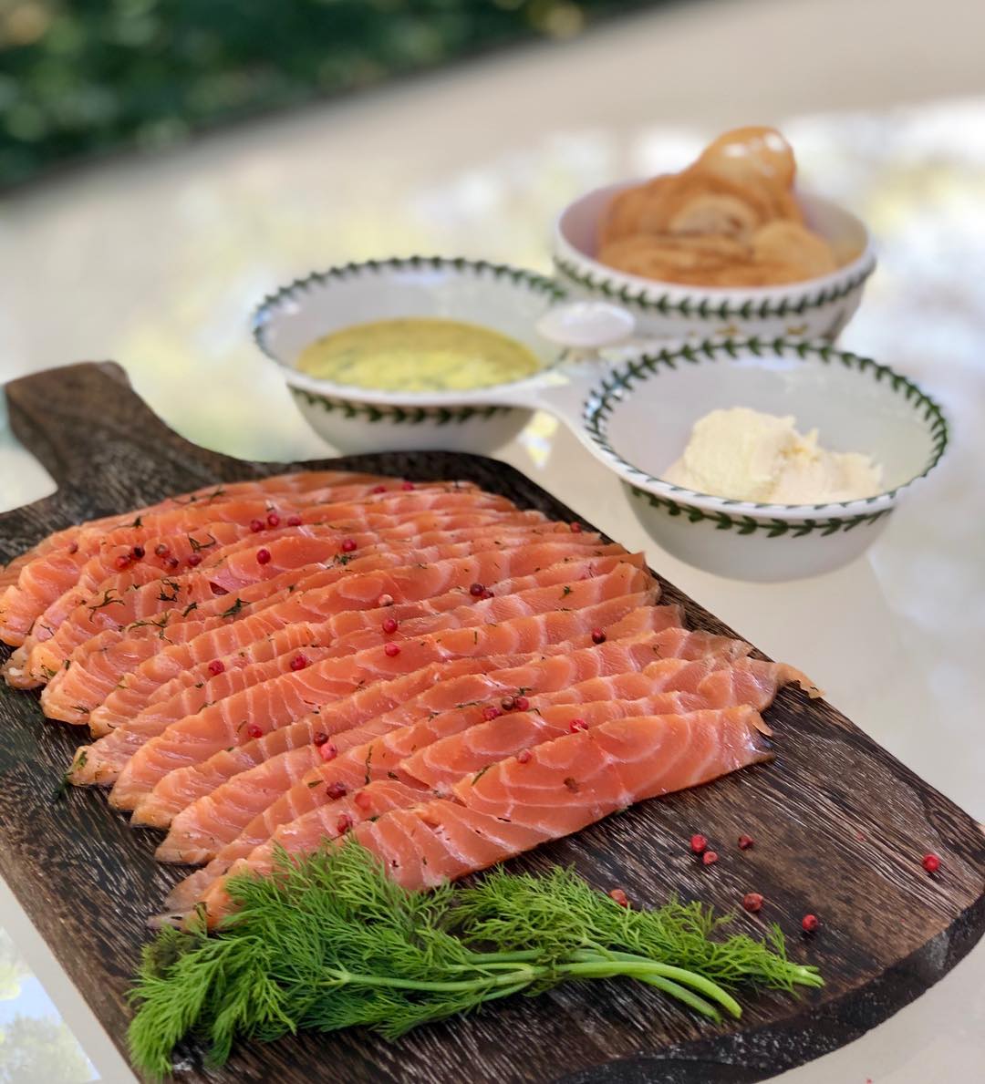 Gravlax de salmão Receiteria