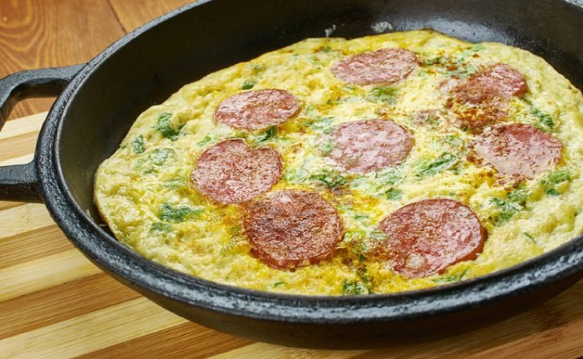 Omelete Frango Calabresa E Queijo Receiteria