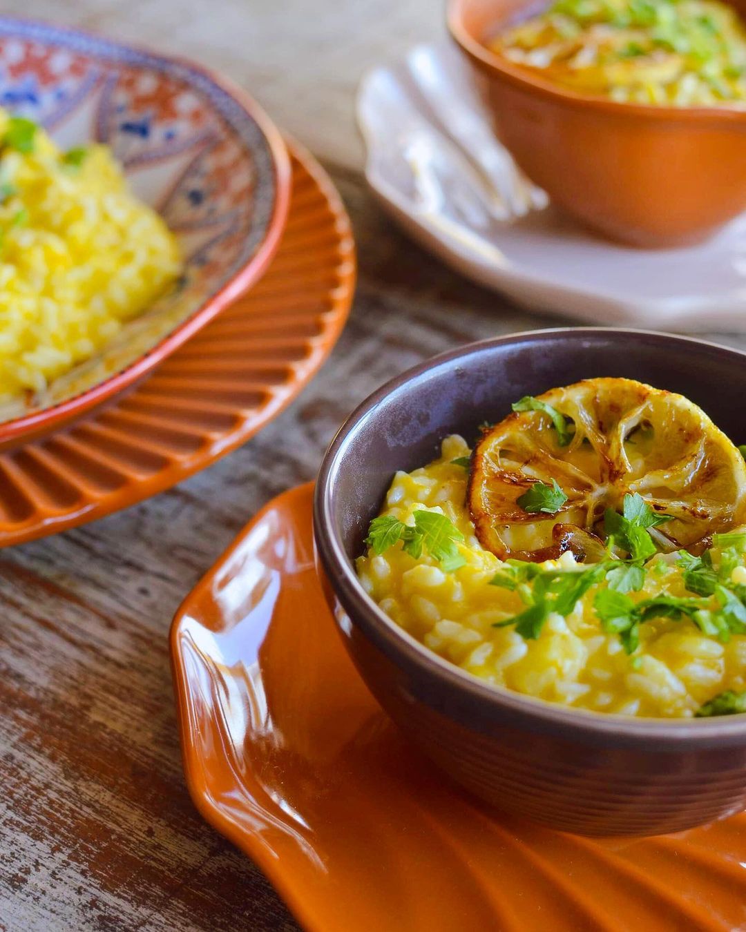 Risoto de limão siciliano na panela de pressão Receiteria