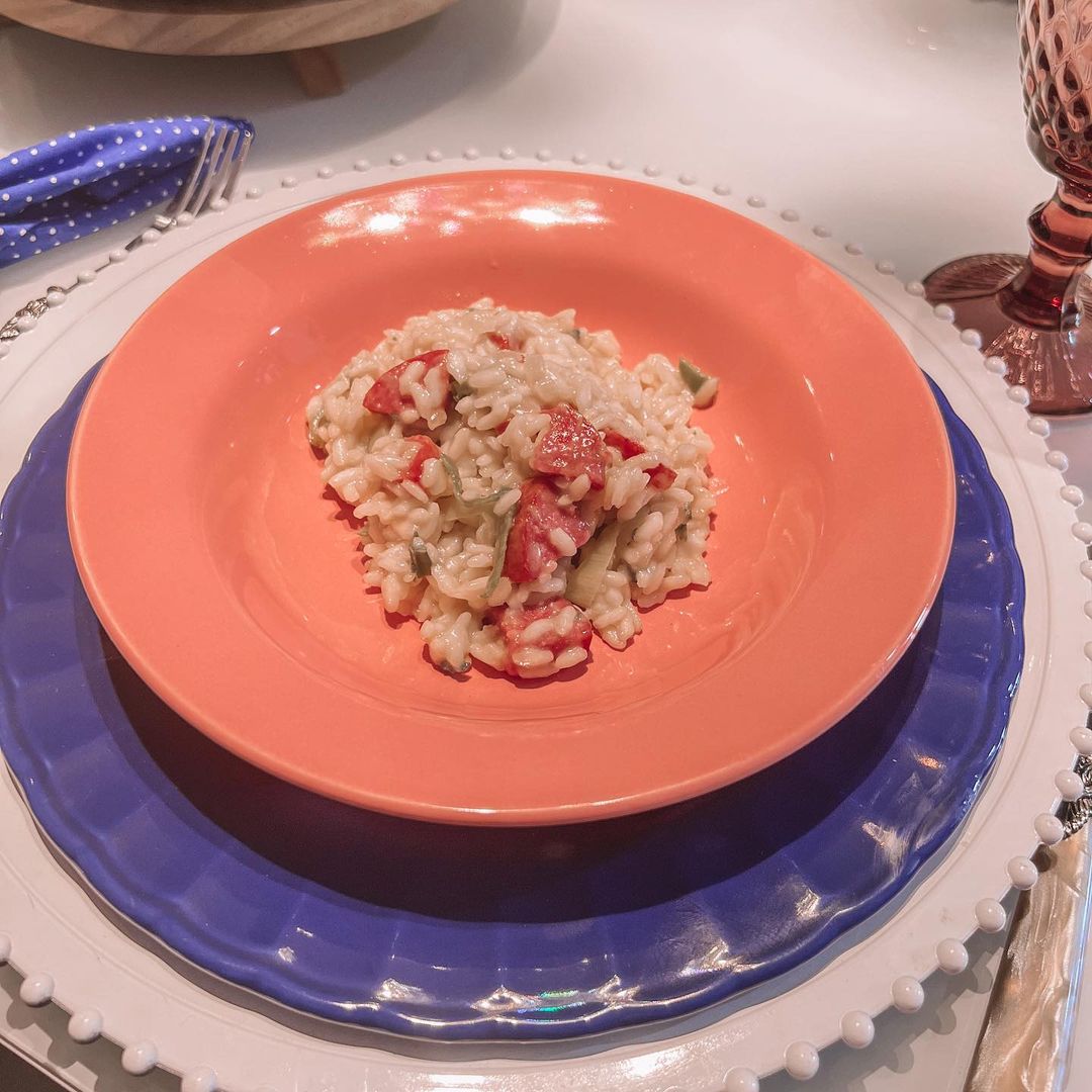 Risoto De Lingui A Blumenau E Gorgonzola Receiteria