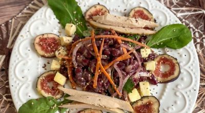 Salada de feijão-vermelho