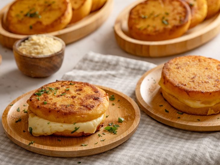 arepas com queijo