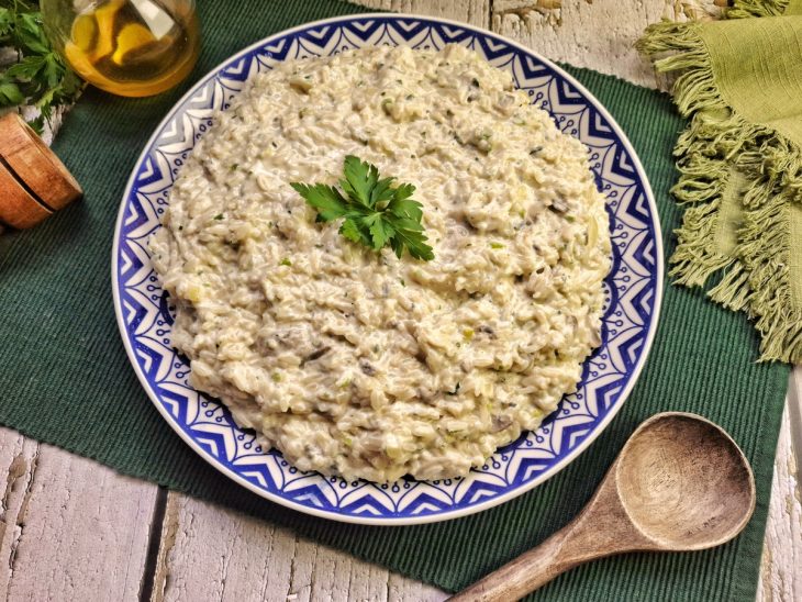 arroz à piamontese com gorgonzola