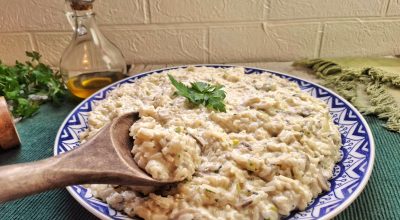 Arroz à piamontese com gorgonzola