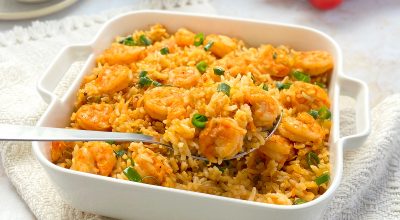 Arroz com camarão