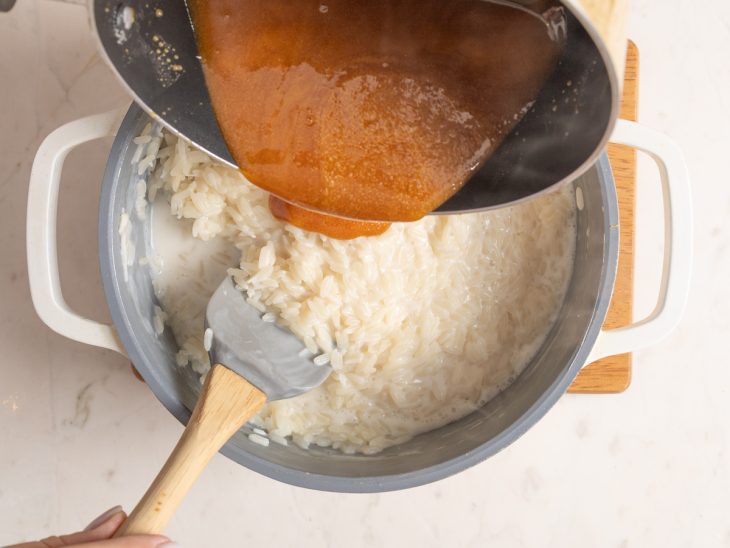 arroz-doce com açúcar queimado