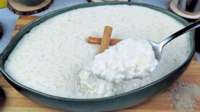 Arroz-doce com coco