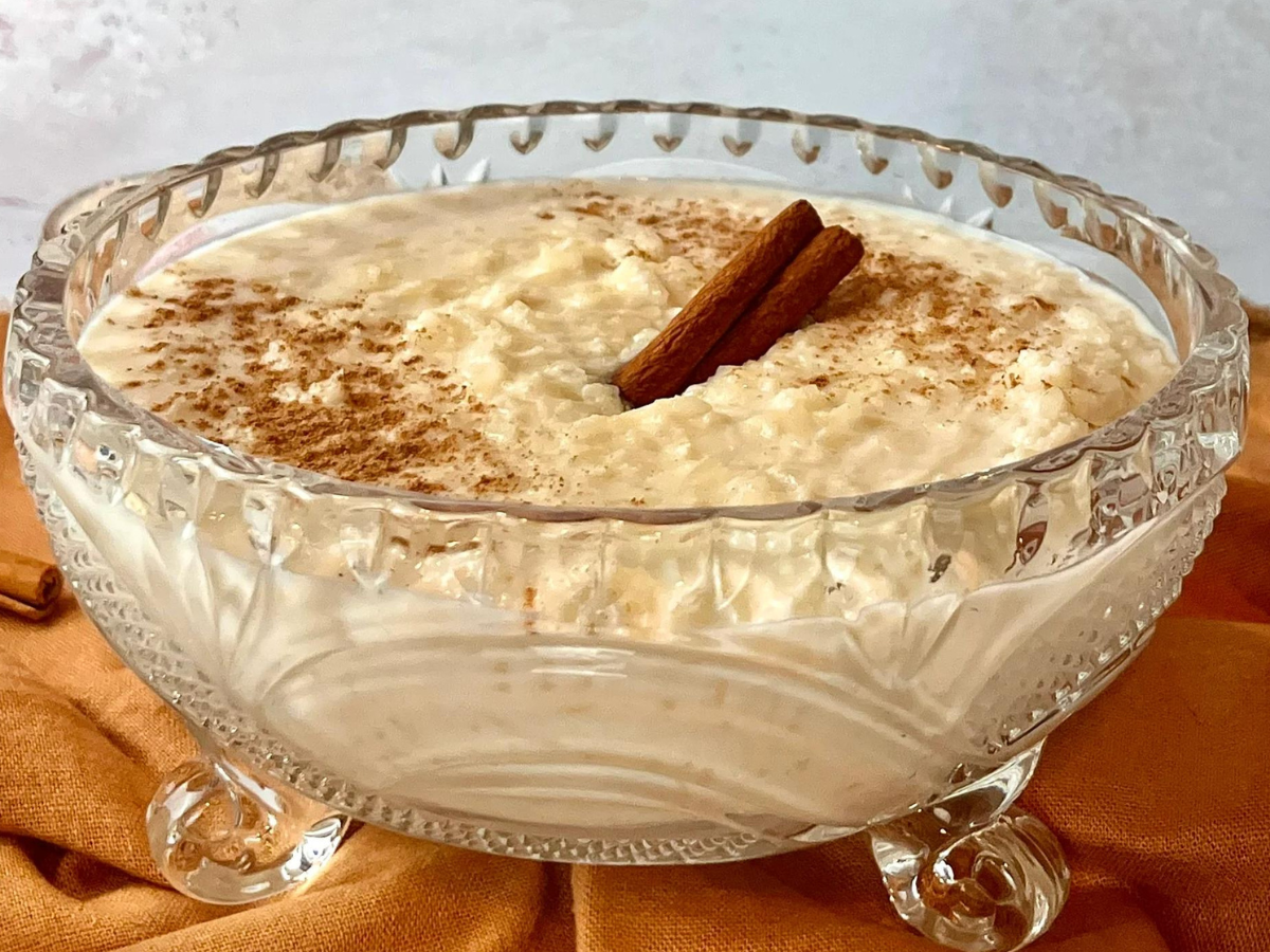 Arroz-doce com leite em pó