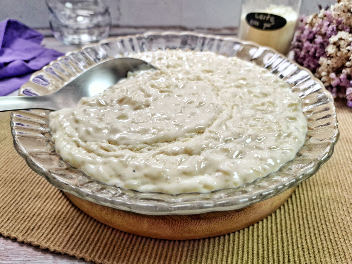 Arroz-doce cremoso com leite Ninho