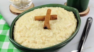 Arroz-doce cremoso fácil e rápido