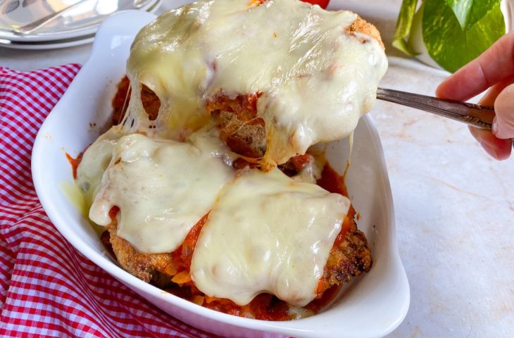 Bife à parmegiana simples