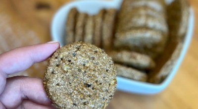 Biscoito saudável de maça e canela