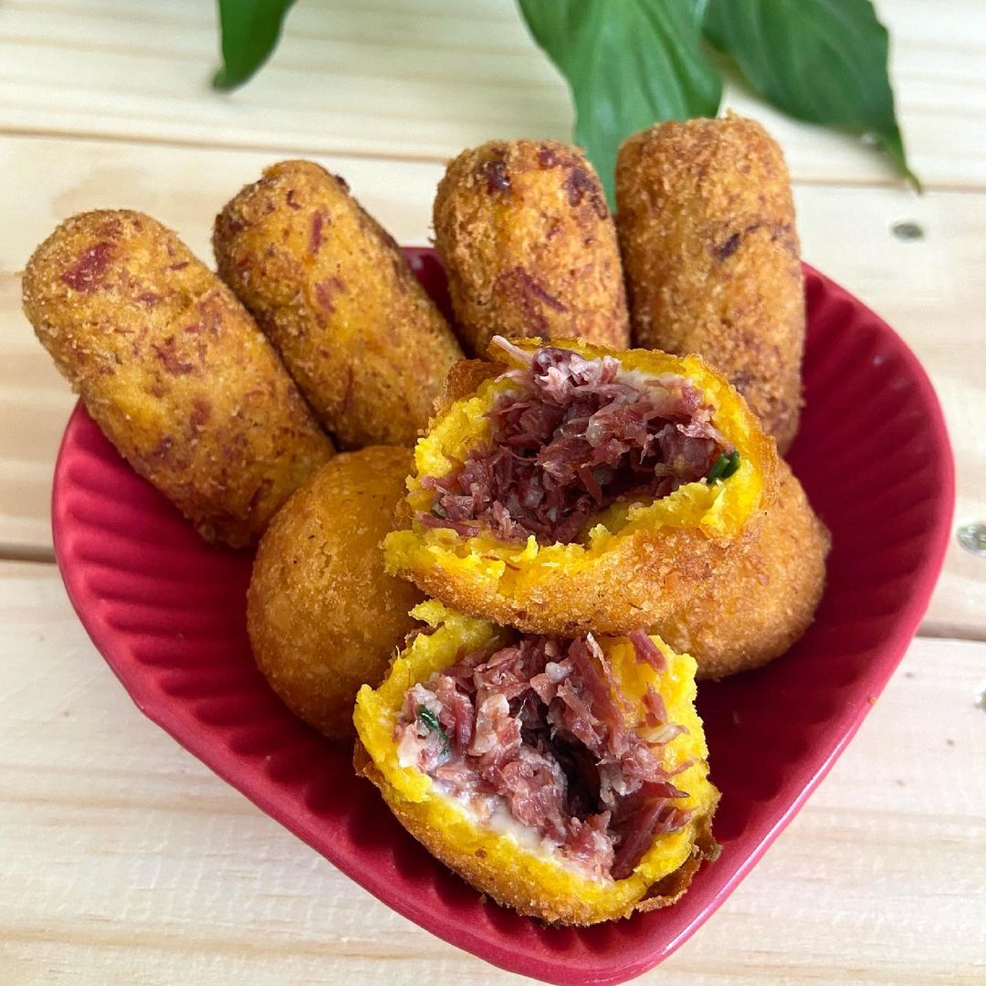 Bolinho De Abóbora Com Carne Seca Receiteria 4075