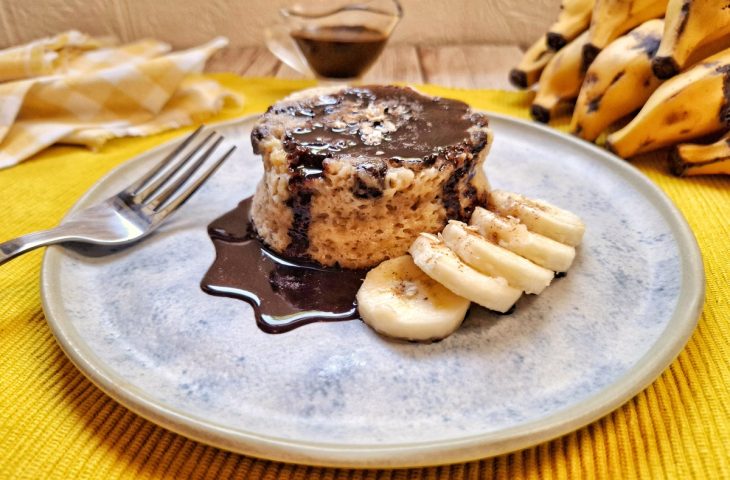 Bolinho de banana de 3 minutos