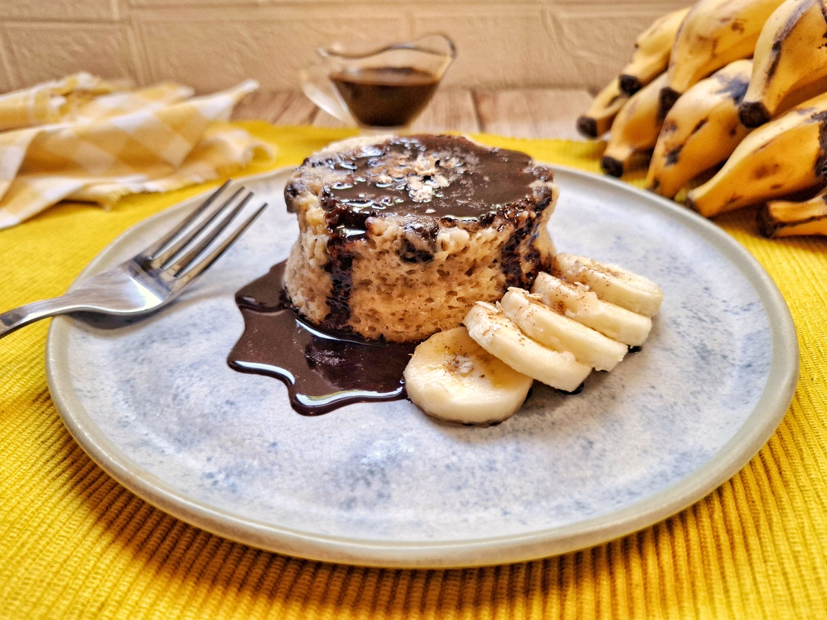 Bolinho de banana de 3 minutos