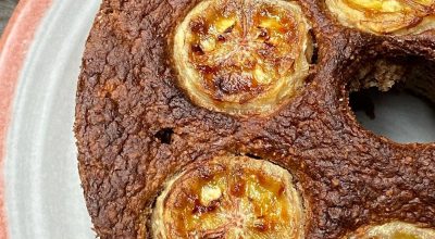 Bolinho de banana na airfryer