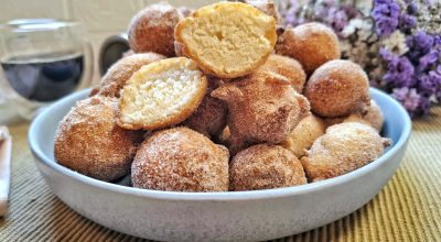 Bolinho de chuva simples com água