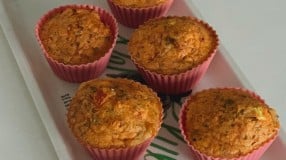 Bolinho de lentilha vermelha na airfryer