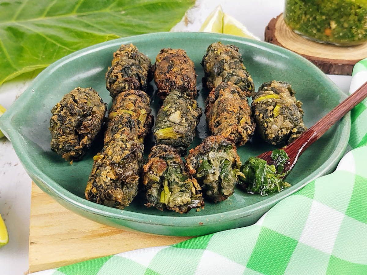 Bolinho de taioba