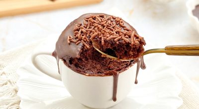 Bolo de caneca de chocolate