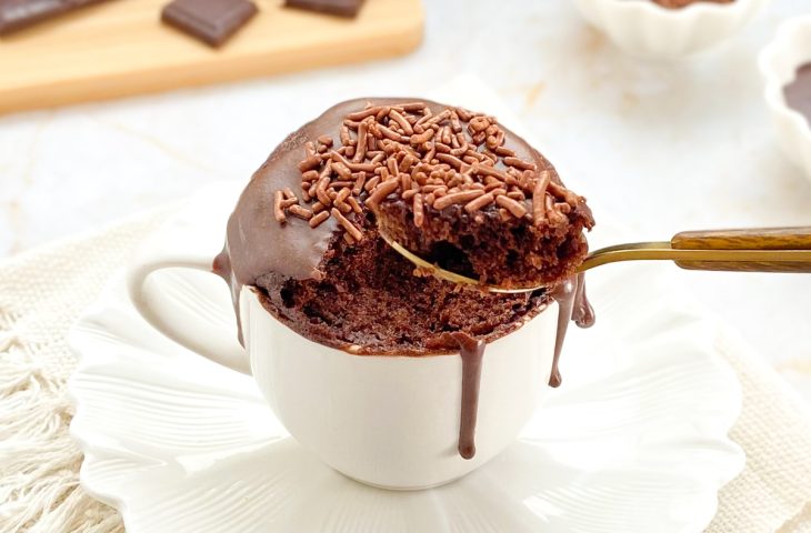 Bolo de caneca de chocolate