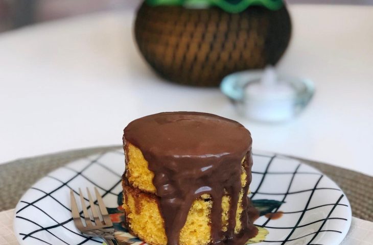 Bolo de cenoura com farinha láctea