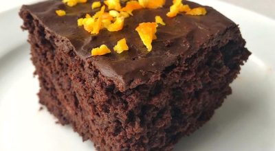 Bolo de chocolate vegano