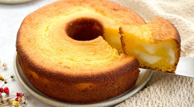 Bolo de flocão com requeijão