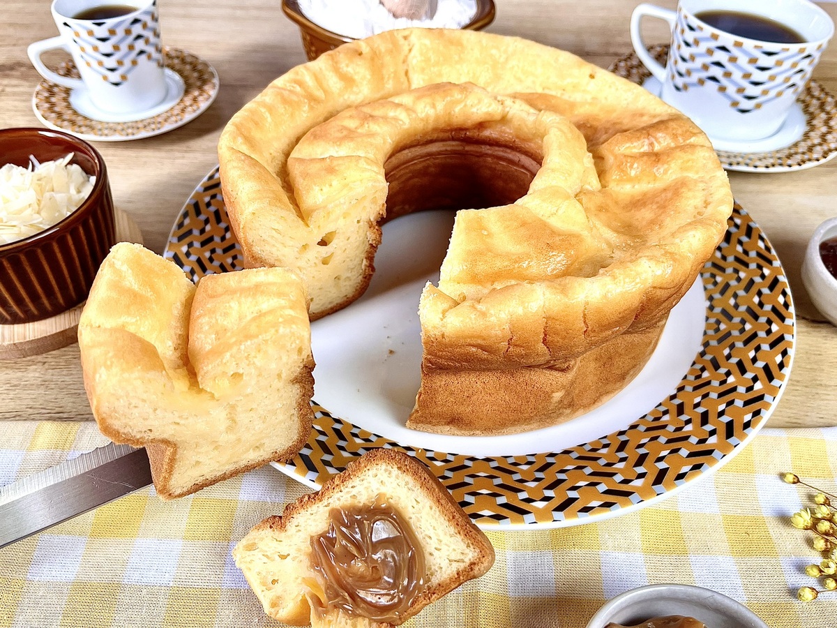 Bolo de goma de liquidificador