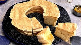 Bolo de goma tradicional do Nordeste