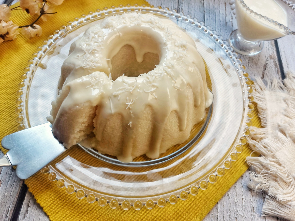 Bolo de tapioca granulada