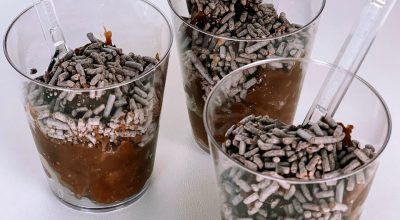 Brigadeiro de banana proteico