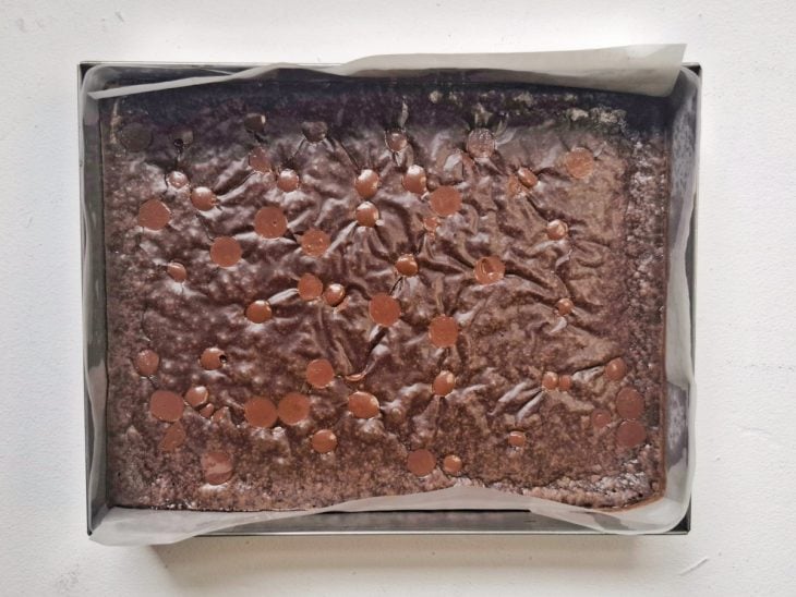 Brownie assado na airfryer pronto