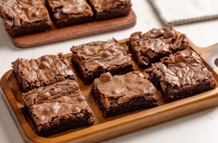 Brownie simples com casquinha