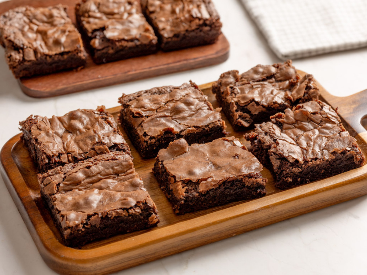 Brownie simples com casquinha