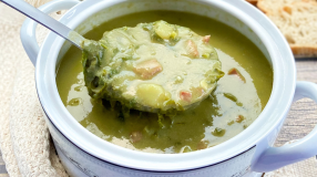 Caldo verde com batata