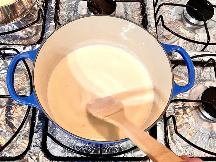 Camarão ao molho branco gratinado com batata - Passo a Passo