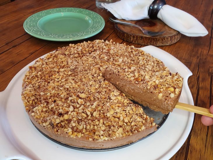 cheesecake de Nutella pronta