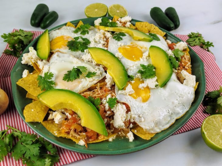 Chilaquiles pronto para consumo.