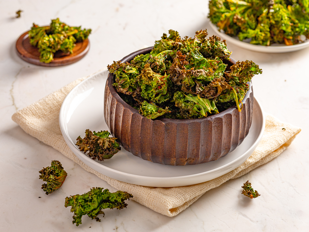 Chips de couve kale