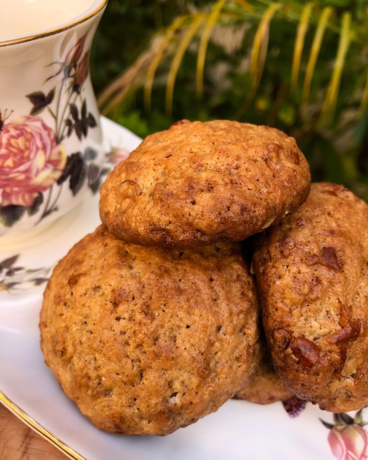 Cookie de maçã com noz-moscada