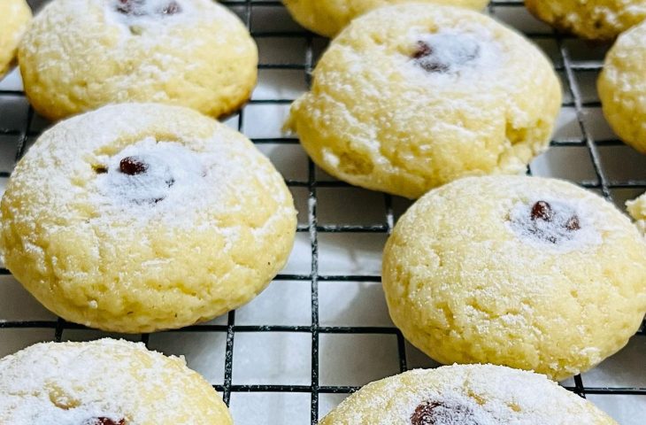 Cookies de ricota com goiabada