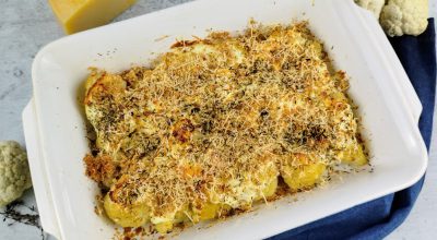 Couve-flor gratinada light