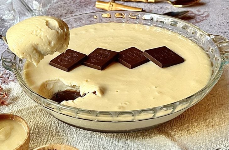 Creme de cupuaçu com brigadeiro