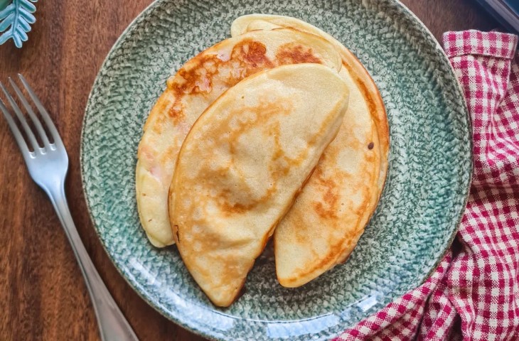 Crepe na omeleteira