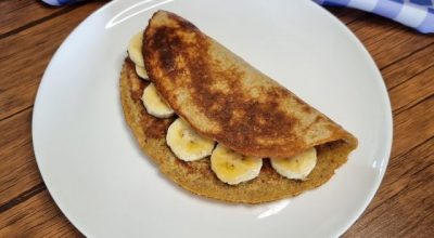 Panqueca fit de banana rápida