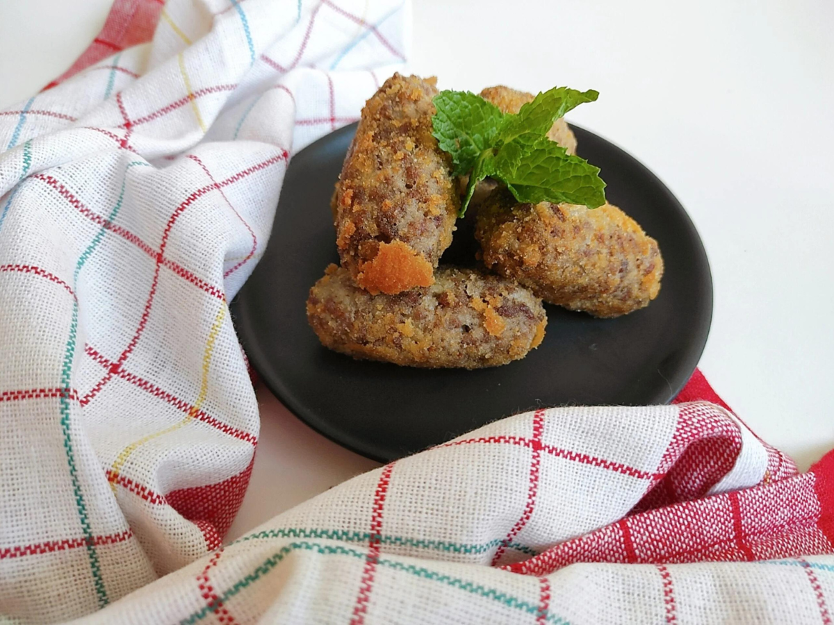 Croquete de carne moída simples