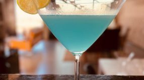 Drink blue velvet margarita