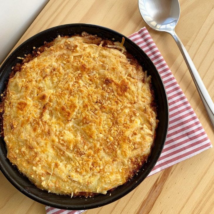 Escondidinho de lentilhas